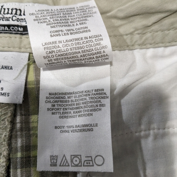 Columbia Womens plaid Shorts Cotton Size 14 - Picture 8 of 8